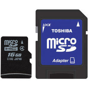 Toshiba microSDHC 16GB class 4