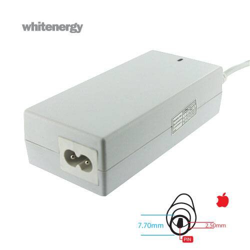 Whitenergy zasilacz 24V/1.875A 45W wtyczka 7.7mm x 2.5mm + pin Apple (04072)