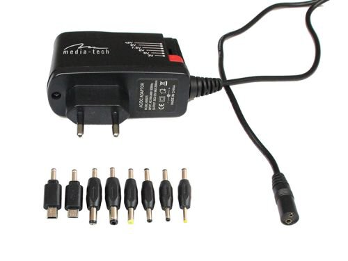 zasilacz uniwersalny Media Tech MT6267 2500mA do tabletów, smartfonów zasilacz uniwersalny Media Tech MT6267 2500mA do tabletów, smartfonów