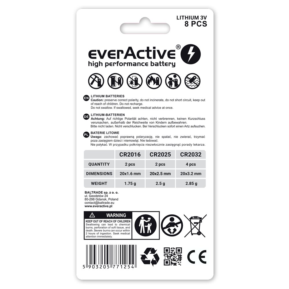 everActive CR2016/2025/2032 everActive