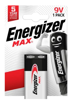Bateria 9V Energizer alkaliczna pakowana po 1 sztukę w blistrze