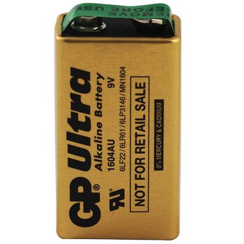 1 x bateria alkaliczna GP Ultra Alkaline Industrial 6LR61 / 9V (OEM)