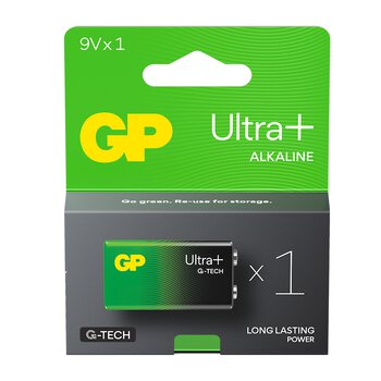 1 x bateria alkaliczna GP Ultra Plus Alkaline G-TECH 6LR61 / 9V