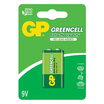 1 x bateria cynkowo-węglowa 6F22 / 9V GP GreenCell