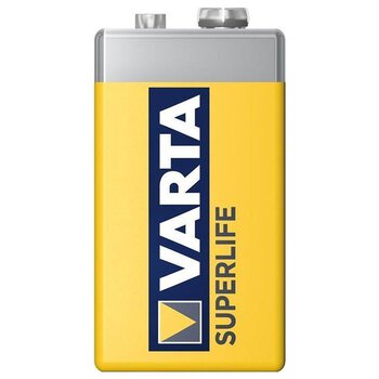 1 x bateria cynkowo-węglowa Varta Superlife 6F22 (folia)