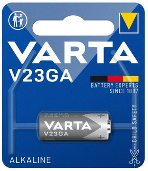 1 x bateria do pilota samochodowego VARTA 23A MN21
