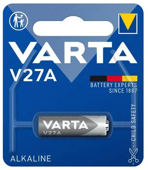 1 x bateria do pilota samochodowego VARTA 27A MN27