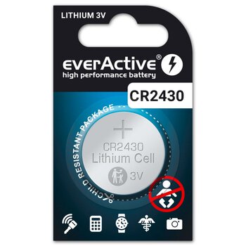 1 x bateria litowa mini everActive CR2430