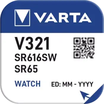 1 x bateria srebrowa (zegarkowa) 321 VARTA (SR321SW) Bat. 1 x bateria srebrowa (zegarkowa) 321 VARTA (SR321SW) Bat.