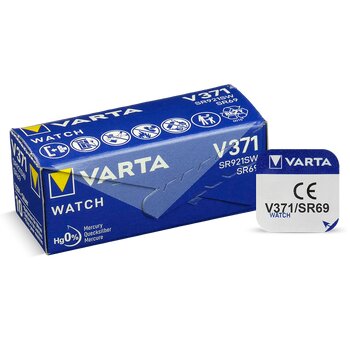 1 x bateria srebrowa (zegarkowa) 371 VARTA (SR920SW) Bat. 1 x bateria srebrowa (zegarkowa) 371 VARTA (SR920SW) Bat.
