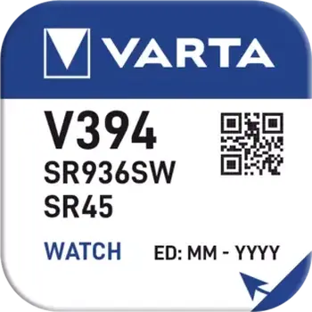 1 x bateria srebrowa (zegarkowa) 394 VARTA (SR936SW) Bat.