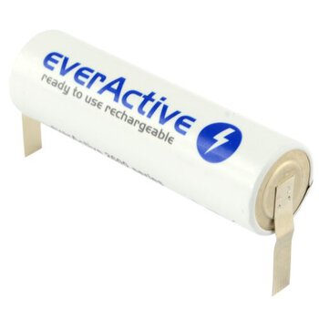 1 x everActive R6/AA 2600mAh z przygrzanymi blaszkami typ:U