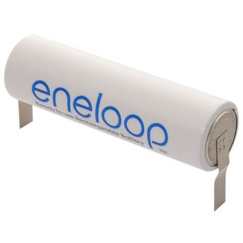 1 x Panasonic Eneloop R6/AA 2000mAh z przygrzanymi blaszkami typ:U