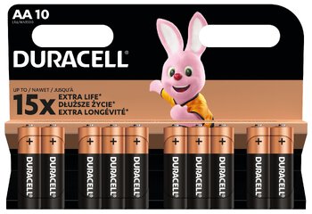 10 x bateria alkaliczna Duracell Duralock Basic C&B LR6 AA (blister)