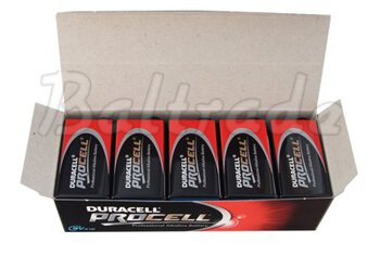 10 x bateria alkaliczna Duracell Procell 6LR61 9V