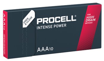 10 x bateria alkaliczna Duracell Procell Intense LR03 AAA