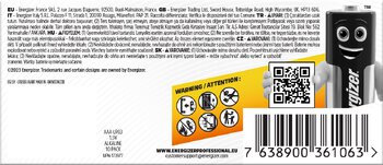 10 x bateria alkaliczna Energizer Industrial LR03 AAA