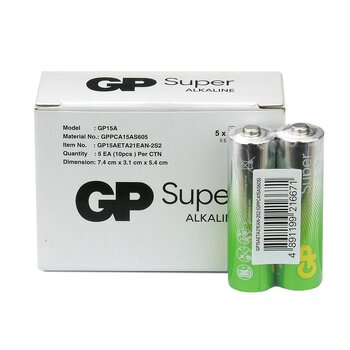 10 x bateria alkaliczna GP Super Alkaline G-TECH LR6 / AA