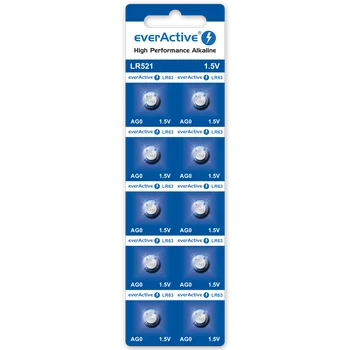 10 x bateria alkaliczna mini everActive AG0 G0 LR521 LR63