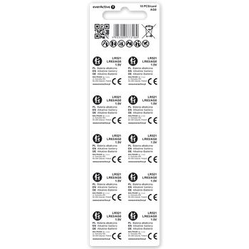 10 x bateria alkaliczna mini everActive AG0 G0 LR521 LR63