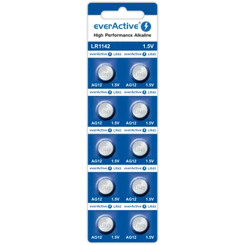 10 x bateria alkaliczna mini everActive AG12 G12 LR1142 LR43