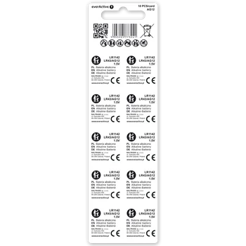 10 x bateria alkaliczna mini everActive AG12 G12 LR1142 LR43