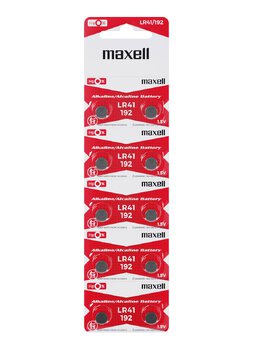 10 x bateria alkaliczna mini Maxell G3 / AG3 / L736 / LR41 / 192