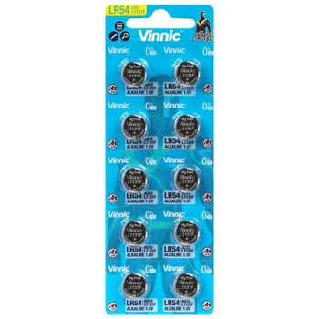 10 x bateria alkaliczna mini Vinnic G10 / AG10 / 189 / LR1131 / LR1130 / LR54