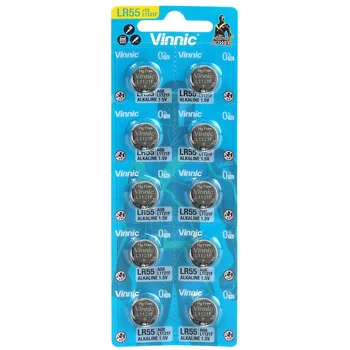 10 x bateria alkaliczna mini Vinnic G8 / AG8 / LR55 / LR1121 / LR1120