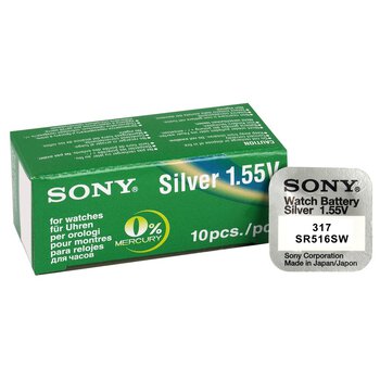 10 x bateria srebrowa mini Sony 317 / SR516SW / SR62
