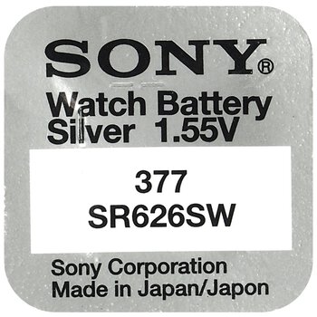 10 x bateria srebrowa mini Sony 377 / 376 / SR 626 SW / G4