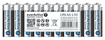 10 x baterie alkaliczne everActive Industrial LR6 / AA (taca)