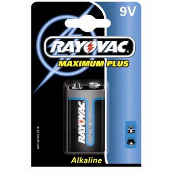 10 x Rayovac Maximum Plus 6LR61 9V MN1604 4022 (blister)