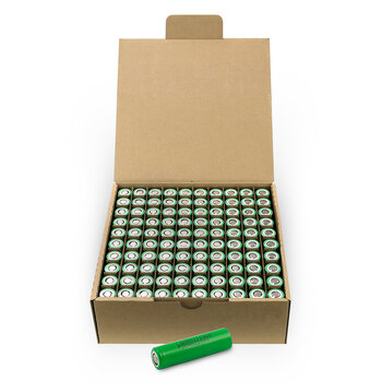 100x akumulator 18650 Li-ion 3400 mAh LG INR18650 MJ1 - opakowanie zbiorcze