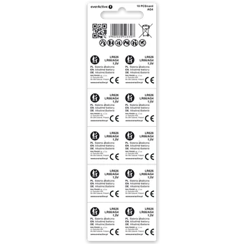 10x bateria alkaliczna mini everActive AG4 G4 LR626 LR66