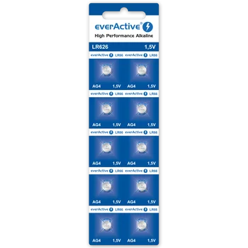 10x bateria alkaliczna mini everActive AG4 G4 LR626 LR66