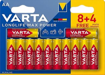 12 x baterie AA / LR6 Varta Longlife Max Power 4706 (Max Tech)