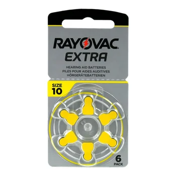 120 x baterie do aparatów słuchowych Rayovac Extra 10