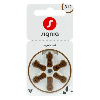 120 x baterie do aparatów słuchowych Signia 312