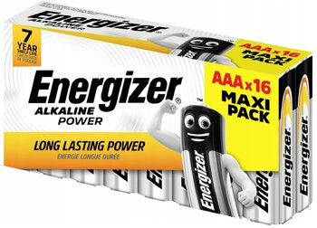 16 x bateria alkaliczna Energizer Alkaline Power LR03/AAA (box) Maxi Pack