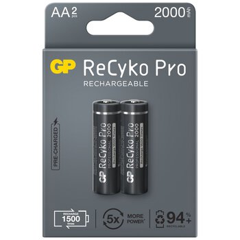 2 x akumulatorki AA / R6 GP ReCyko Pro Ni-MH 2000mAh