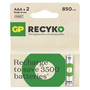 2 x akumulatorki AAA / R03 Ni-MH GP ReCyko 850mAh