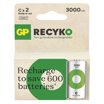 2 x akumulatorki C / R14 Ni-MH GP ReCyko 3000 mAh