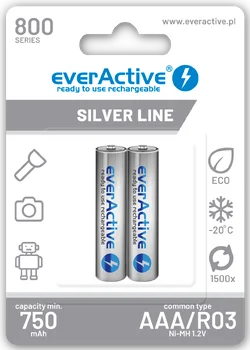 2 x akumulatorki everActive R03/AAA Ni-MH 800 mAh ready to use
