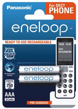 2 x akumulatorki Panasonic Eneloop R03 AAA 800mAh for DECT BK-4MCCE/2DE (blister)