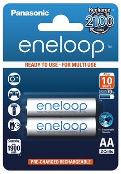 2 x akumulatorki Panasonic Eneloop R6 AA 2000mAh BK-3MCCE/2BE (blister)