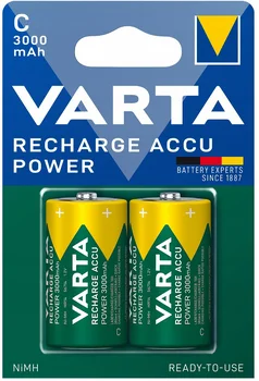 Akumulatorki Varta R14 C R2U Ni-MH 3000 mAh - 2 sztuki