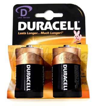 2 x bateria alkaliczna Duracell LR20 D (blister)