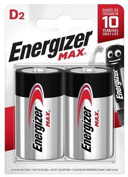 2 x bateria alkaliczna Energizer MAX LR20/D (blister)