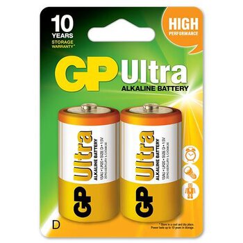 2 x bateria alkaliczna GP Ultra Alkaline LR20 / D